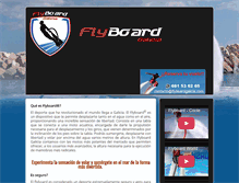 Tablet Screenshot of flyboardgalicia.com